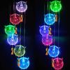 Owl Solar Wind Chimes Lamp Outdoor LED Multicolor Waterproof Light Switch Gently Romantic Gifts for Thanksgiving Home Party Garden Hanging Decor
