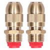 2Pcs Adjustable Watering Sprinkler G1/2 Male Thread Garden Lawn Brass Sprayer Nozzle