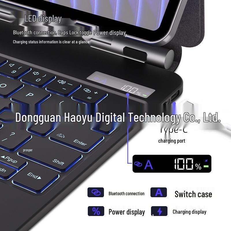 Магнитный чехол-клавиатура Bluetooth для Xiaomi Mi Pad 7/8/Pro 11.2"