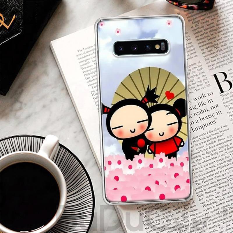 Милый Мультяшный Чехол Pucca Garu Для Samsung Galaxy M12 M21 M30S M31 M32 Чехол Для Телефона M51 M52 Note 20 Ultra 10 Plus 9 8 J4 J6 + J8 M1