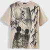 ROMWE X Attack On Titan Men Skull Print Tee