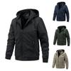 Men's Autumn Detachable Hooded Jacket Casual Sports Plus Cotton Jacket Fashion Men's Clothing