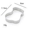 1pcs Stainless Steel 3D Christmas Cookie Cutters Cake Cookie Mold Fondant Cutter DIY Baking Tools