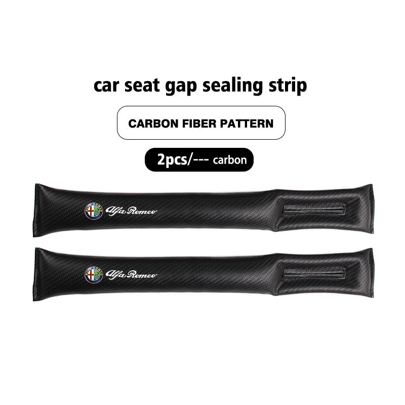 EKIS8 For Alfa Romeo Car Seat Gap Plug Seam Filling Anti-Leakage Seat Side Slot Strip Pads Giulietta GT 159 147 156 Mito Brera Giulia