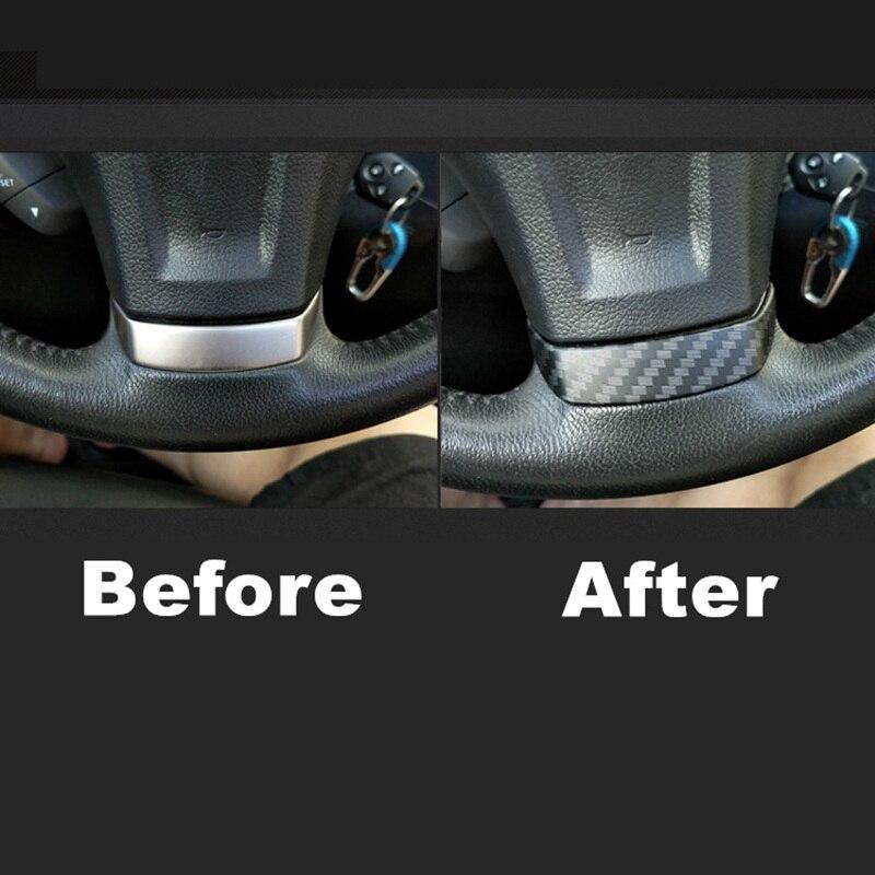 Для Subaru Forester 2013-2015 XV 2012-2014 ABS углеродное волокно, накладка на руль, наклейка, украшение