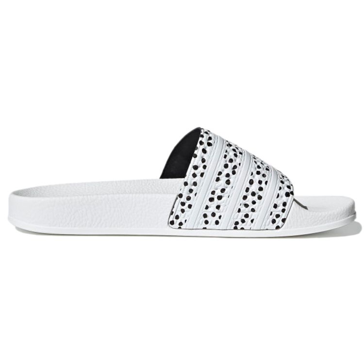 adidas Adilette Slide Polka - Белые женские кроссовки Cloud-White Core-Black FX5922