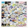 Cute Cartoon Sticker Anime Character Moe Merchandise Waterproof Decals for Water Travel Birthday Gifts 100-Piece Pack, Stickers, Stickers, Cars,