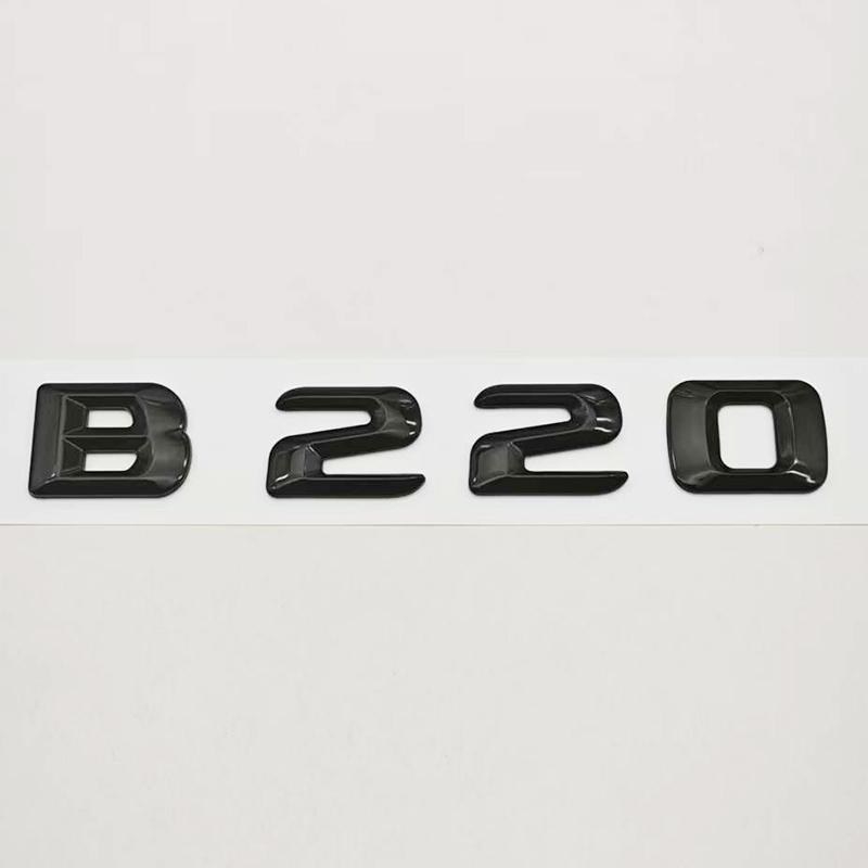 3D ABS Car Letters Logo B180 B200 B220 B260 Badge Sticker Rear Trunk Emblem For Mercedes Benz B Class W247 Auto Tail Accessories