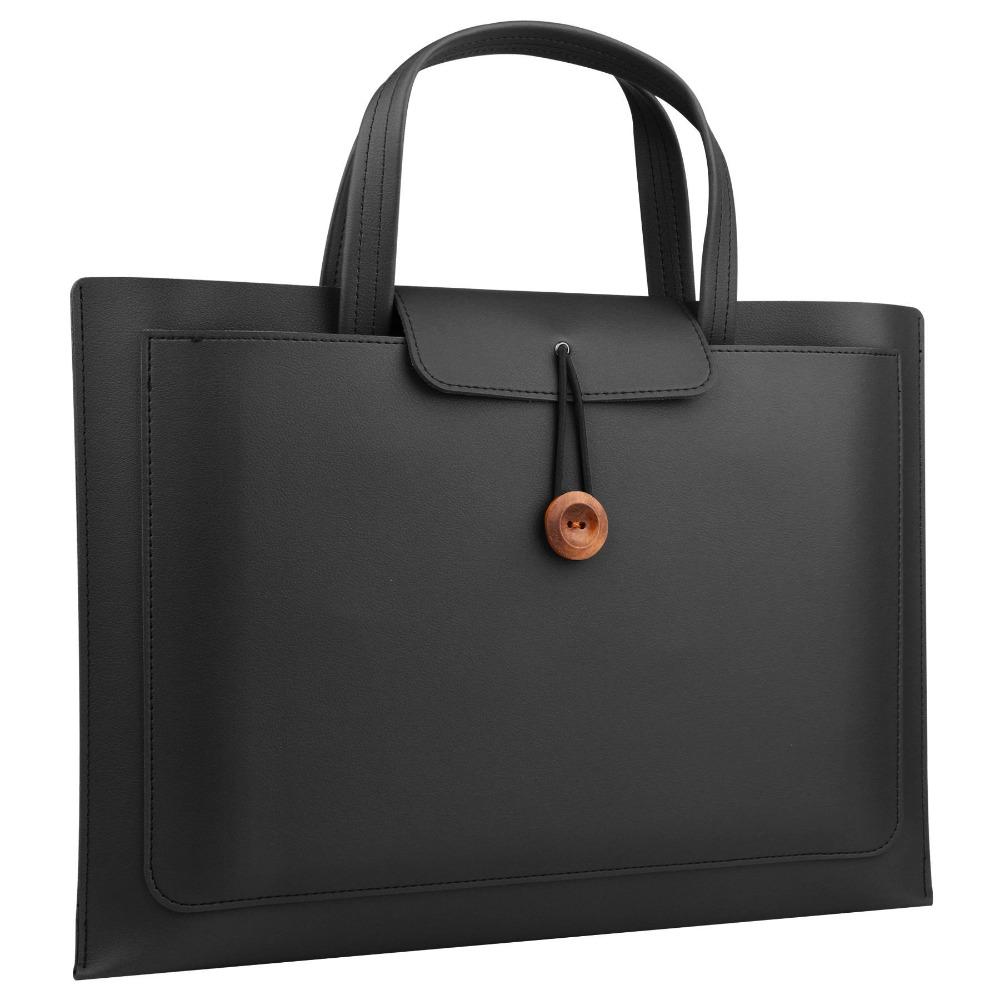 Large Capacity Handheld Bag Rectangle Carrying Case Messenger Briefcase Women's Bag