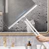Dual-sided Washing Wiper Foldable Shower Squeegee Glass Wiper  Floor Window Glass Cleaning Tool