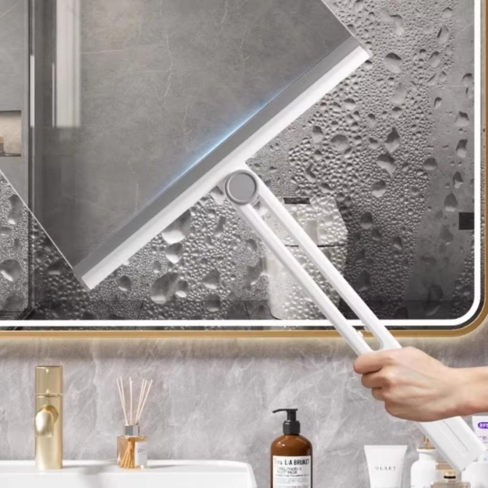 Dual-sided Washing Wiper Foldable Shower Squeegee Glass Wiper  Floor Window Glass Cleaning Tool