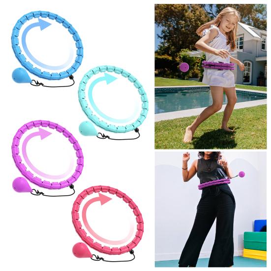Утяжеленный фитнес-хулахуп с 24 съемными узлами для взрослых, для похудения, сжигания жира, тонизирования талии, фитнес-круг для женщин и мужчин, кольцо для укрепления талии