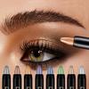Vibrant Multicolor Eyeshadow Stick Long-Lasting Shimmery and Glittery Eye Makeup Easy-to-Apply Smudge-Proof and Waterproof Eye Shadow Pencil