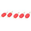 5PCS Fishing Line Stopper Baitcasting Reel Fishing Line Clip Holder Buckle Keeper Fishing AccessoriesRed