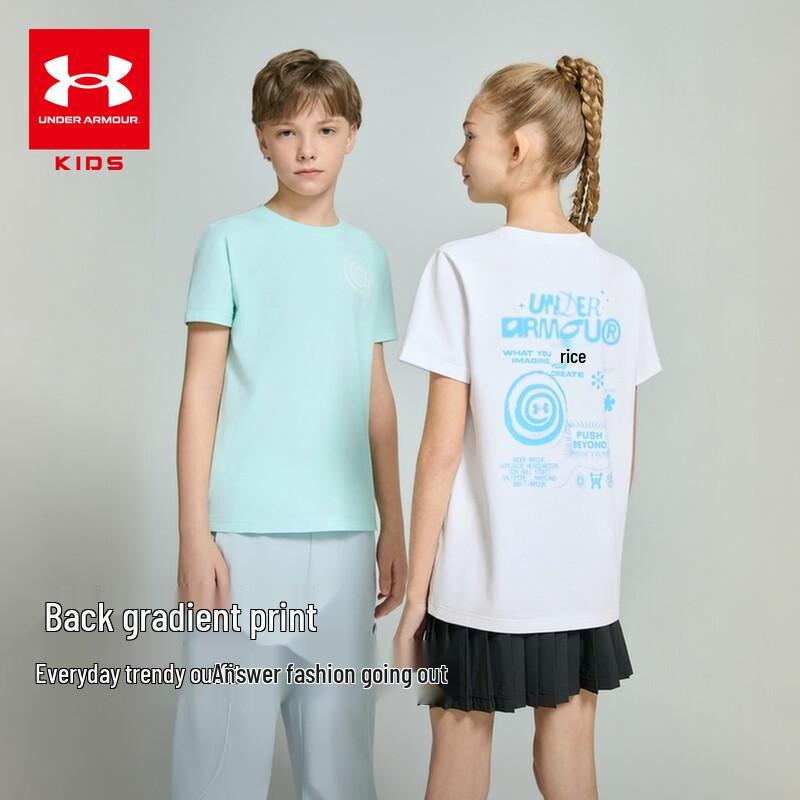 Under Armour Kids' Short-Sleeve Cotton-Feel Breathable T-Shirt