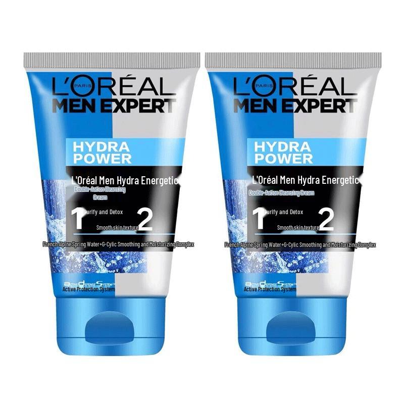 L'Oréal Men Expert Hydra Energetic Double Action Facial Cleanser Twin Pack