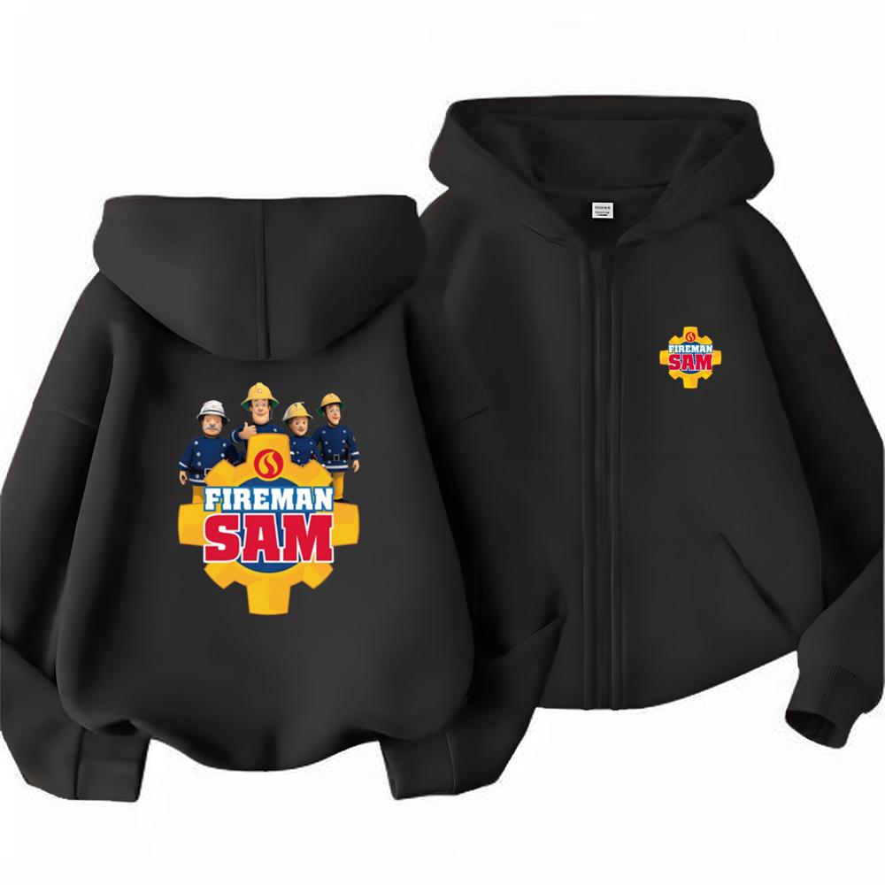 Kids Boy Girl Zip Hoodie Tops Casual Sweatshirt Boys Girls Letter Autumn Trendy Outerwear