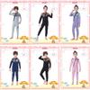 Kids 2.5mm Neoprene Wetsuit Full Body Long Sleeve Front Zip Rash Guard Snorkeling Swimming Surfing UV Protection
