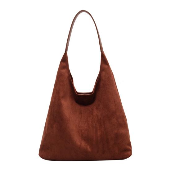 Замшевая сумка через плечо в стиле ретро, большая вместимость, сумка-кроссбоди, регулируемый ремешок, повседневная сумка большой вместимости