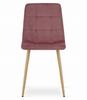 Kara Chair - Pink Velvet / Wood Color Legs X 1