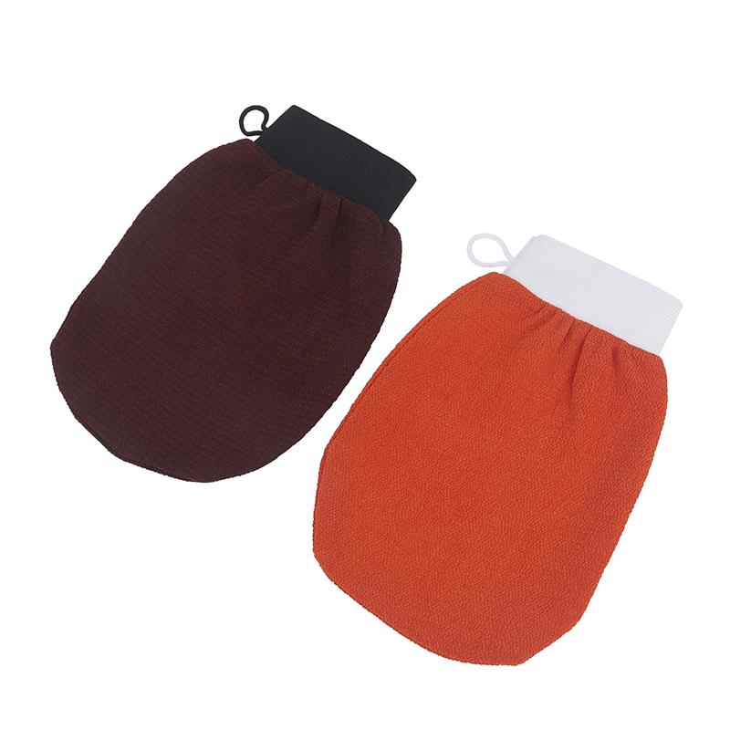 Двусторонняя рукавица-скраб для хаммама Волшебная перчатка для пилинга Отшелушивающая рукавица для удаления загара