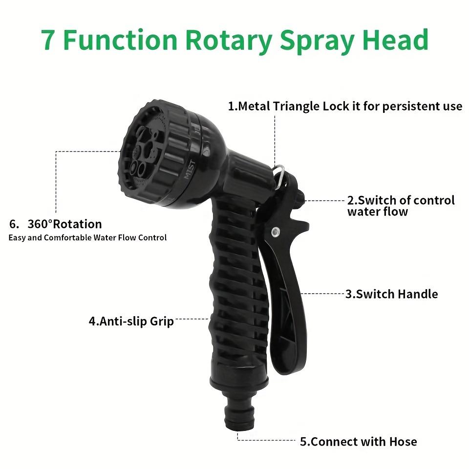 Heavyduty Hose Telescopic Garden 34" Highpressure Car Wash Pipe With Water Gun Allseason Rubber Hose For Lawnyard