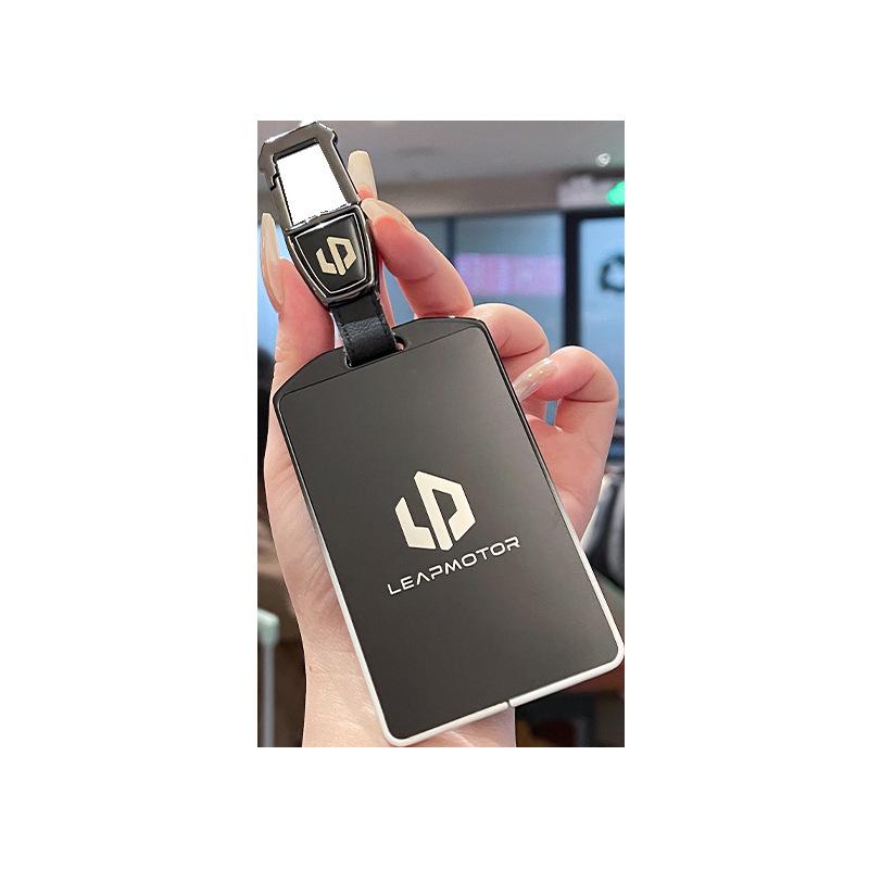 Leapmotor C10 Premium Metal Key Case: Decorative Protective Shell for Remote Control.