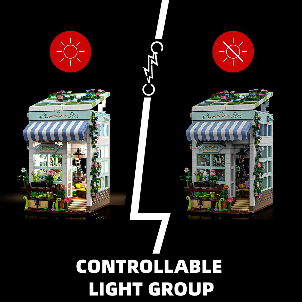 Ovly Garden Cottage Greenhouse Building Block Sunlight Flower House MOC Toy Educational Decorative Ornaments Block Kit Children's Birthdays Gift