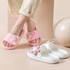 New Summer Unilateral Symmetrical Little Flower Girl Shoes Sandals Slippers Soft-soled Non-slip Shoes for Older Girls