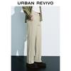 UR Women's Relaxed Fit Elastic Waist Straight Leg Pants