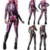 Halloween Skulls And Bones Printed Jumpsuit Parent-Child Costume