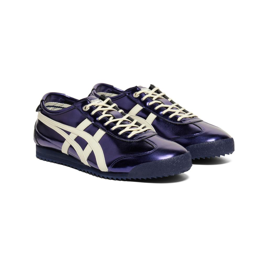 ONITSUKA TIGER MEXICO 66 SD Низкие повседневные кроссовки из коровьей кожи Унисекс Сине-фиолетовые 1183C468-400