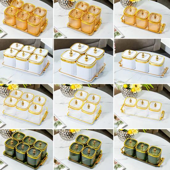 Банка для хранения приправ, контейнер для хранения продуктов, не содержит BPA, прозрачный дизайн, универсальная герметичная банка для специй с пылезащитной крышкой