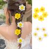 5Pcs Artificial Flowers Hair Clips Cute Hair Pin Hair Accessories Spring Photographic Decorations for Girl