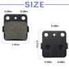Motorcycle Parts Rear Brake Pads for Kawasaki KX80 KX85 KX100 KSF250 Mojave KFX 250 KXT250 Lakota KEF 300 KFX 450R KFX450R Quad