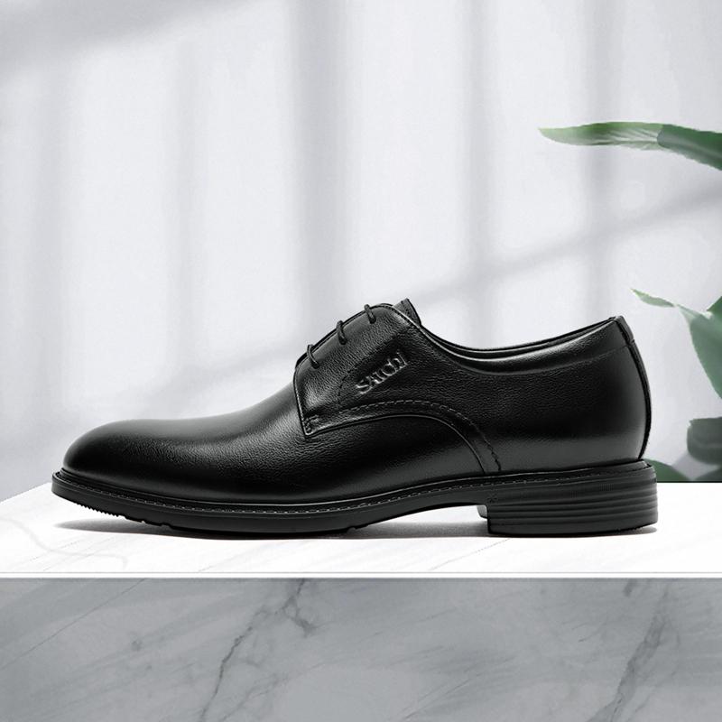 [First layer cowhide] Commuting men's leather shoes, business casual leather shoes, lightweight derby shoes, wedding shoes