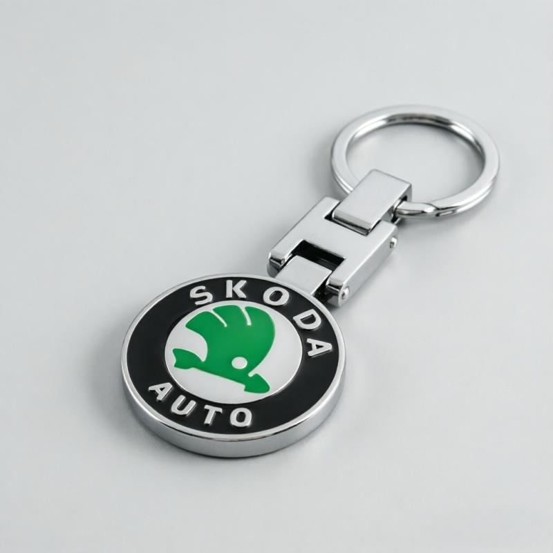 UGKV2 Skoda 3D Металлический Значок Брелок Сплав Цинка Автомобильный Ключ Подвеска Для Octavia Fabia Kodiaq Superb Karoq Rapid Kamiq Yeti Scala Citigo