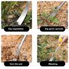 Steel Weed Remover Small Hand Shovel with T Handle Manual Weeding Tool for Digging Prying Garden Dandelion Yard Maintenance