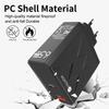 Универсальное зарядное устройство PD65W - Сертифицировано CE, ROHS, FCC, С портами Type-C QC3.0, Поддерживает австралийские, британские, европейские и американские стандарты, Порт A+C.