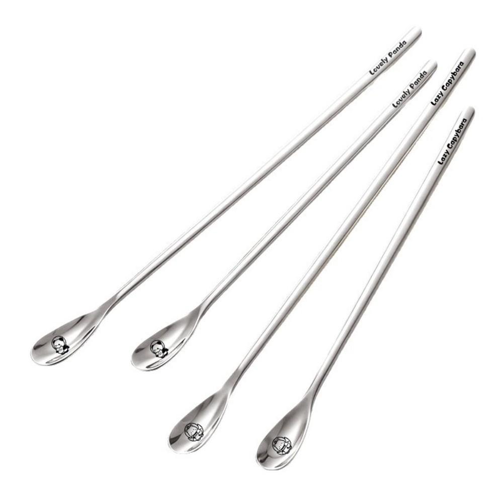 316 Stainless Steel Long Handle Spoon Long Handle Mixing Spoon New Stirring Spoon Coffee Stirring