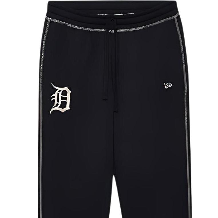 New Era SS24 MLB Детройт Тайгерс Вышитый Логотип Брюки-джоггеры Унисекс Черный 14187425