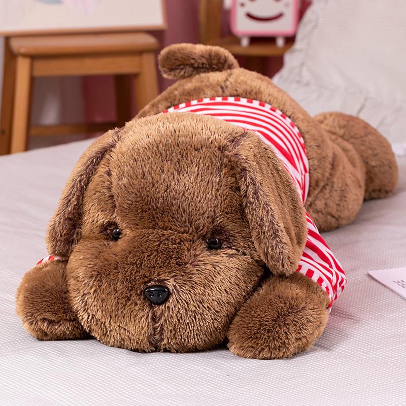 Giant Size Soft Lying Dog Plush Toys Stuffed Animal Sleep Cushion Pillow Dolls Birthday Xmas Gifts