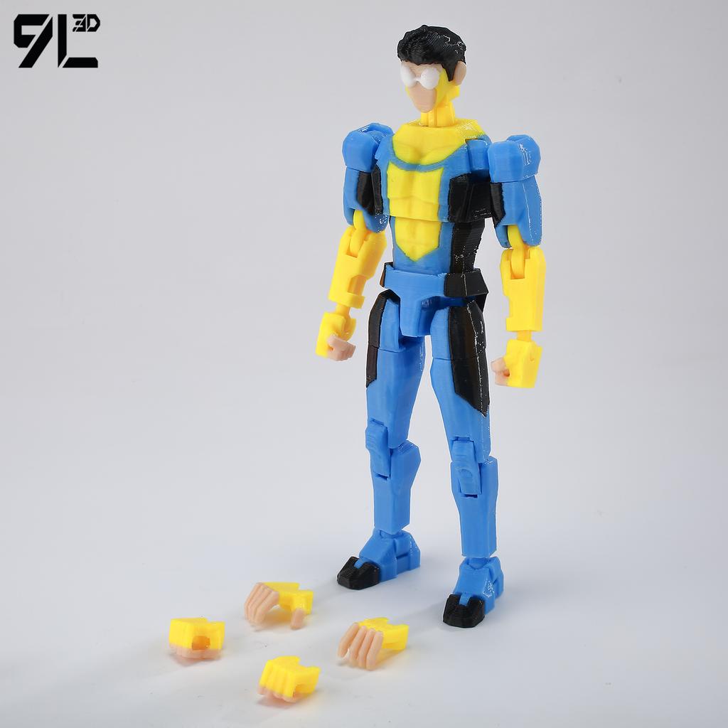9L3D Печатная Неуязвимая Техно-Куртка Игрушки Фигурки Действия Титан13 T13 Манекен 13 Супергерои Многосуставные Подвижные Игрушки-Трансформеры