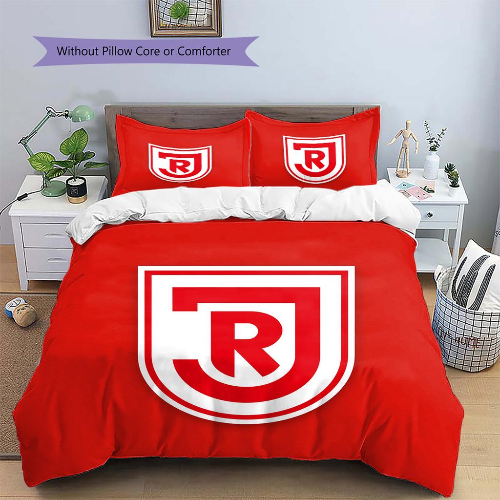 SSV Jahn Regensburg Pattern Bedding Quilt Set Home Decoration Gift (1 * duvet cover + 2 * pillowcase without core)