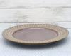 Castle Enterprises [Set of 5 29cm Brown Dinner Plates] Mino Ware Lace-Patterned Dinner Plates for a Cute and Stylish Look. Recommended for Women.