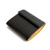 Easy To Use Compact Wallet NotS Mini Wallet Genuine Leather Normal [UNDERCOOLED] Men's Tri-Fold (Black, (Right-handed))