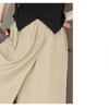 Fashion Yamamoto Straight Leg Casual Pants Female Wide Leg Retro Cropped Pants Breathable Women's High Waist Loose Summer Pants