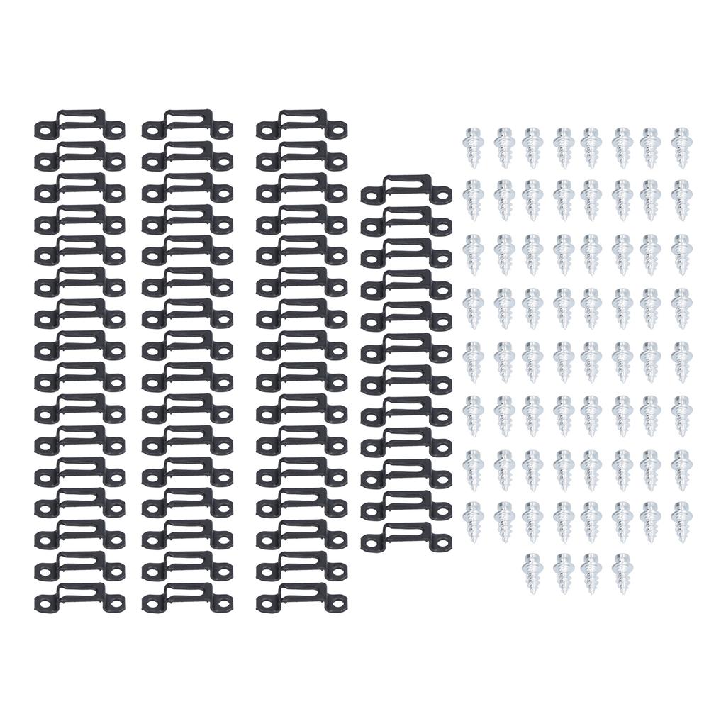 60 Set 2in 1 Furniture Concealed Connector Slide Buckle Fastener for Cabinet Wardrobe Combination