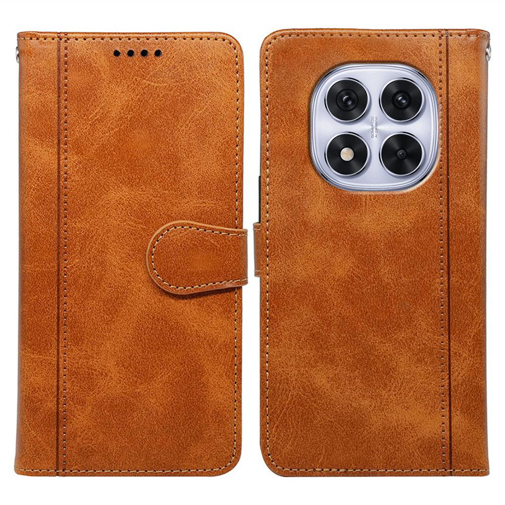 For Xiaomi Redmi Note 14 Pro 5G/Poco X7 5G Case Calf Texture Leather Stand Book Style Phone Cover