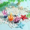 Fairy garden Aquarium Decor Landscape Making Resin Reef Rock Simulation Starfish Artificial Coral